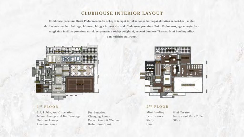 Bukit Podomoro Club House Floor Plan