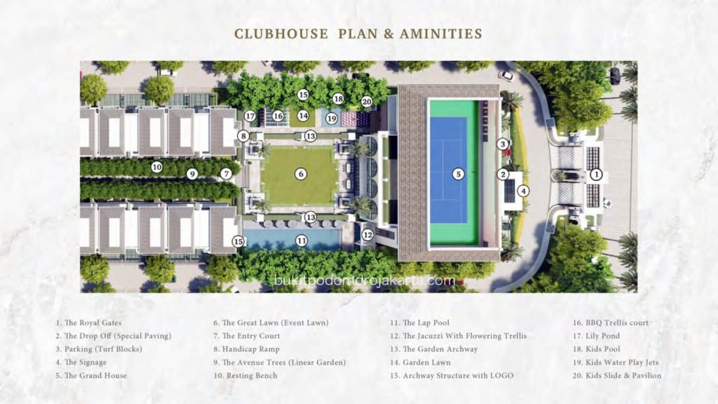 Bukit Podomoro Club House Siteplan